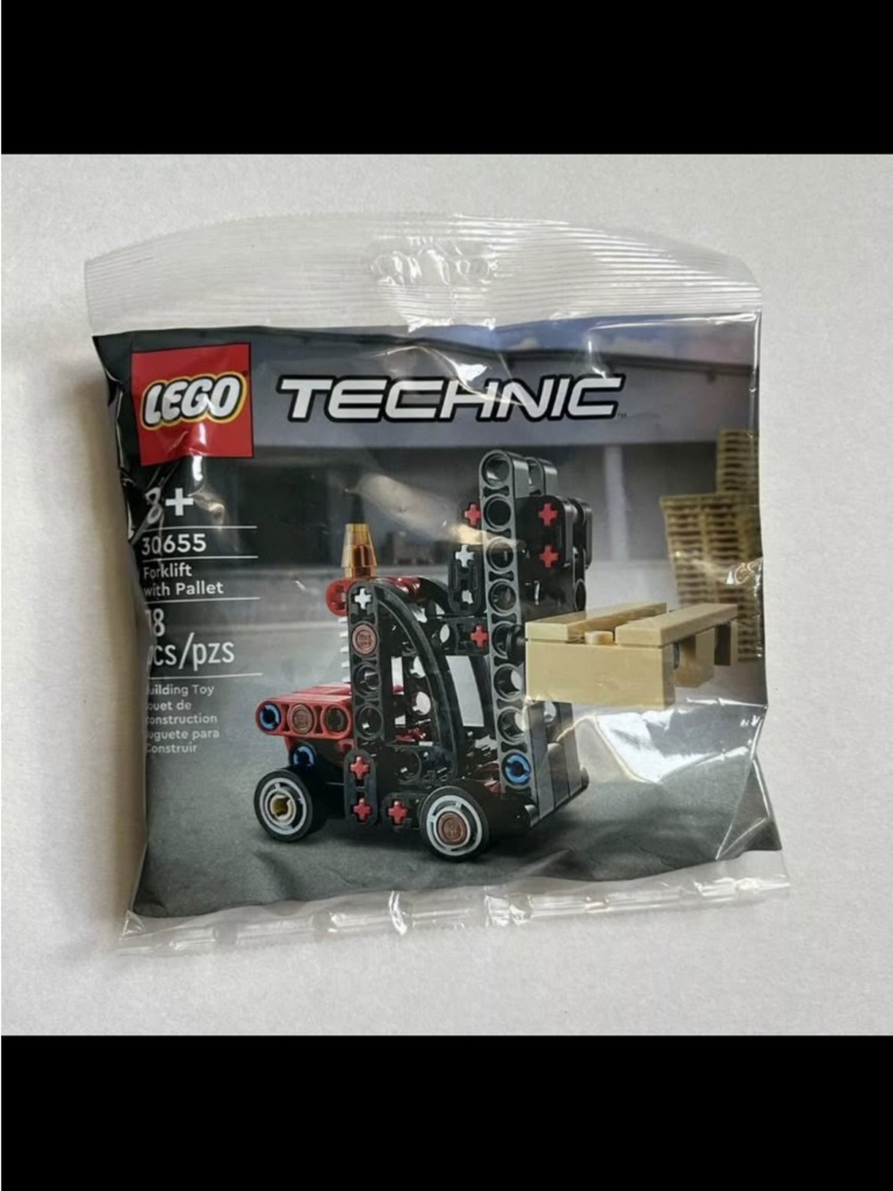 LEGO 30655 Forklift with Pallet TECHNIC Polybag New Factory Sealed